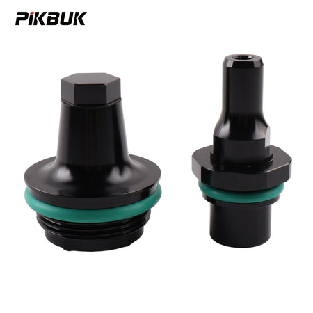 PIKBUK PCV Valve Cap Aluminum Cover Kit For BMW N54 E90 E91 E92 E82 E88 E89 E60 E61 E71 Twin Turbo Engines 11127565284 by InterCyprus Trading Ltd