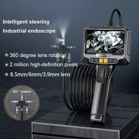 LAFOCH S10 Borescope &ndash; Dual Lens 1080P Endoscopy with 5 Inch HD Screen