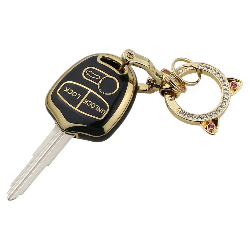 Avainkotelo Mitsubishi Lancer Evolutionille, TPU-suojalla, 3-nappisen auton avaimenpidikkeelle