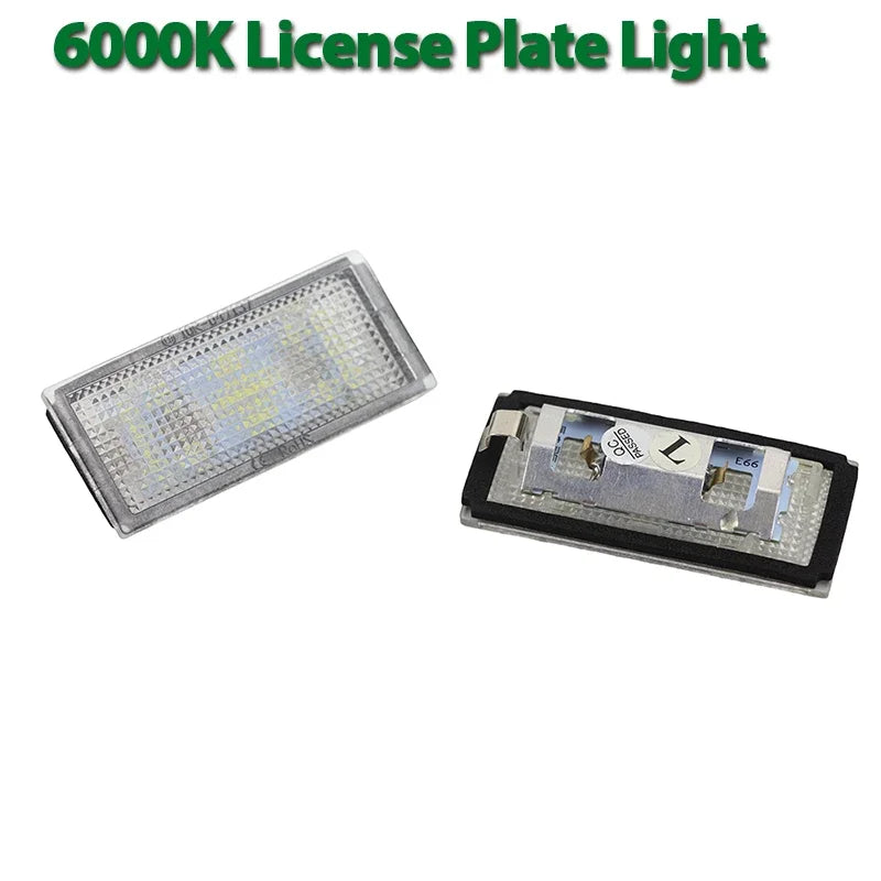 LED-rekisterikilven valot valkoiset virheettömät BMW 7-sarjalle E65 E66