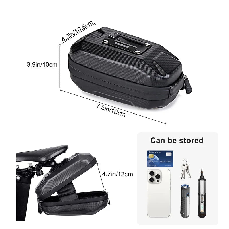 Водоустойчив EVA твърд калъф за велосипедна седалка с отражателни ленти