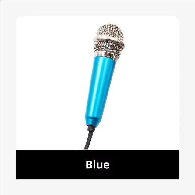 Portable Mini Microphone for Smartphones and PCs Blue