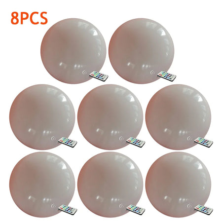 Floating Pool Lights 1-10Pcs 16 Colors &ndash; Colorful LED Glow 8PCS