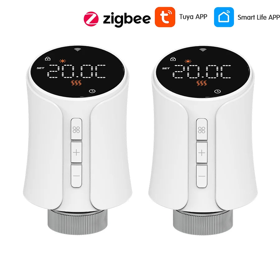 Tuya Smart Radiator Thermostat &ndash; Alexa Google Home Ready 2pcs-zigbee / 3 x 1.5V