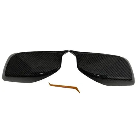1 Pair Gloss Black Car Rear View Door Wing Mirror Side Mirror Cover Caps for BMW E60 E61 E63 E64 5 Series Model 2004-2008 by InterCyprus Trading Ltd