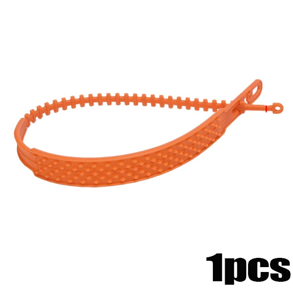 New Car Tire Chains &ndash; Durable Anti Skid Snow Traction orange-1pcs