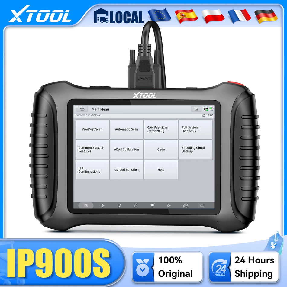 Scanner de diagnosticare OBD2 XTOOL IP900S cu codare ECU și hartă de topologie
