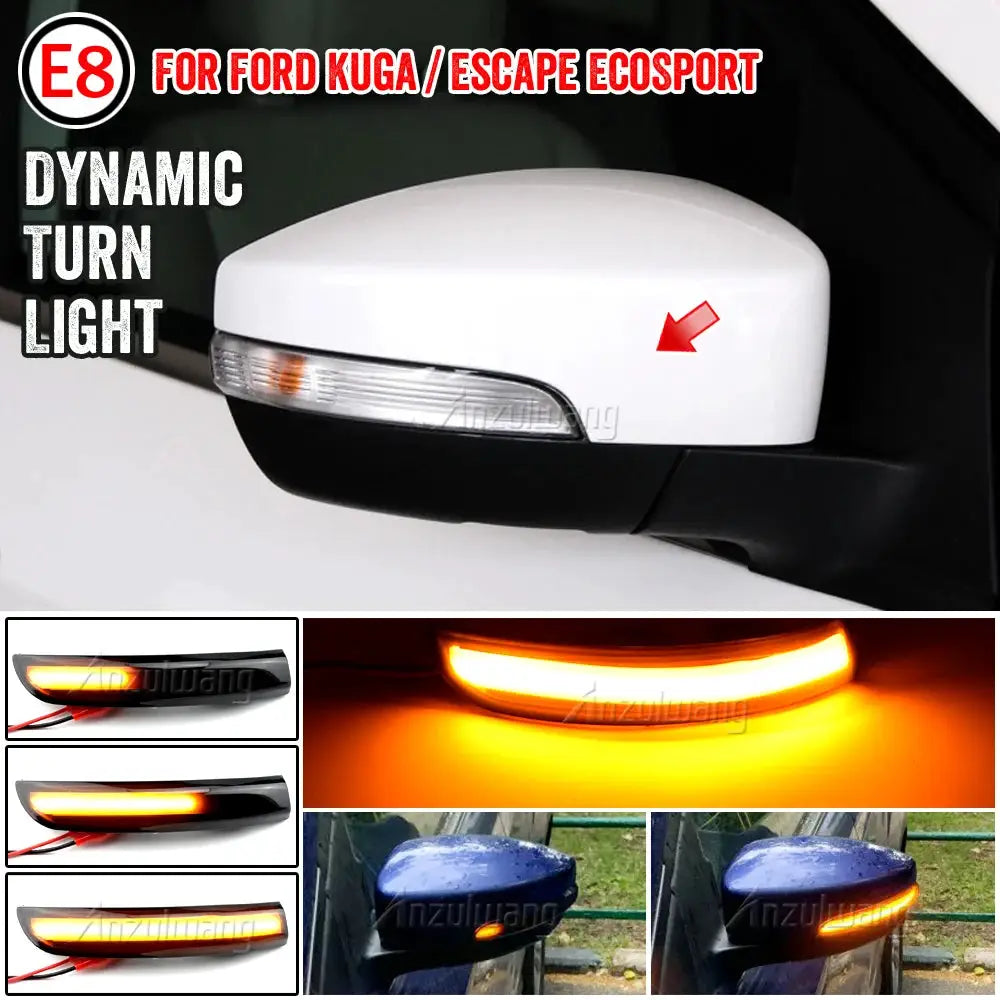 Dynamic LED Mirror Blinker Lights For Ford Kuga II Escape by InterCyprus Trading Ltd