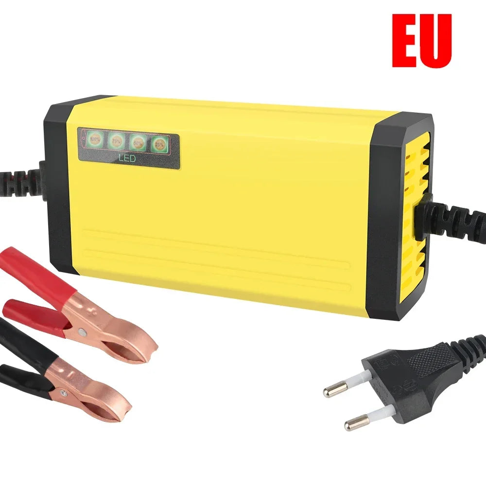 InterCyprus 29635 Car Battery Charger &ndash; LCD Display EU Plug