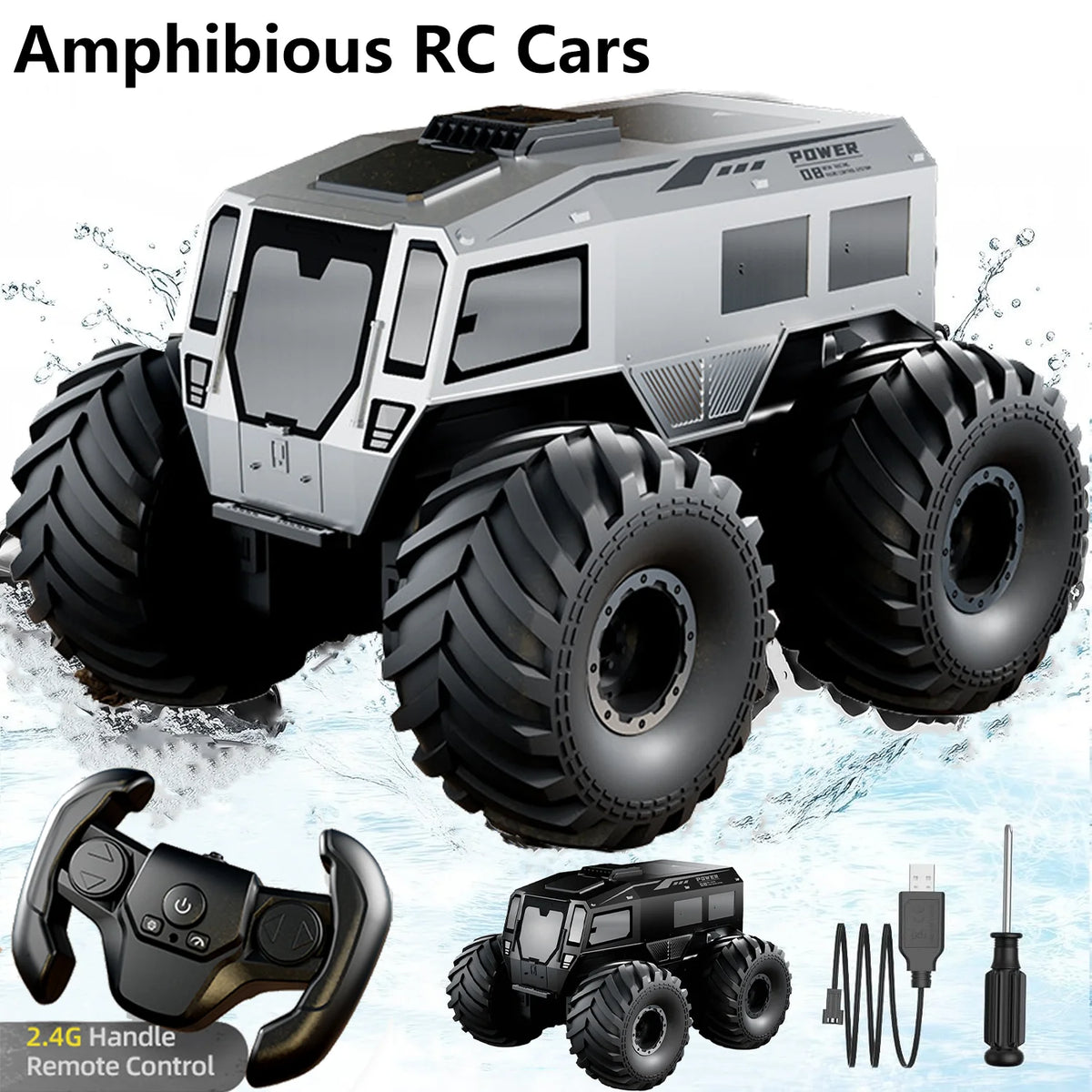 Cybertruck RC Monster Truck &ndash; Amphibious Waterproof Design