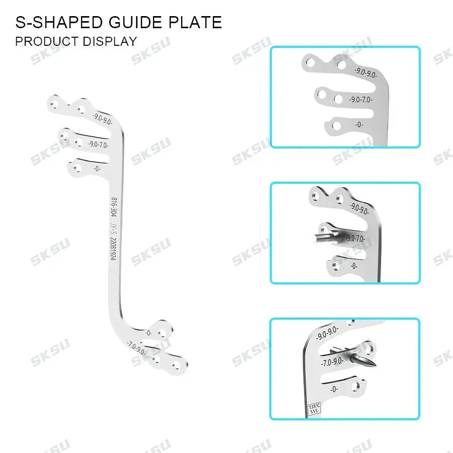Dental Implant Guide Set Oral Planting Locator Positioning Guide Drilling Positioning Ruler Angle Ruler Implant Tools Dentist by InterCyprus Trading Ltd