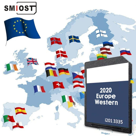 SMIOST Map SD Card VW FX V12 West 8GB &ndash; OEM GPS Updates CHINA / RNS310 WEST no USB