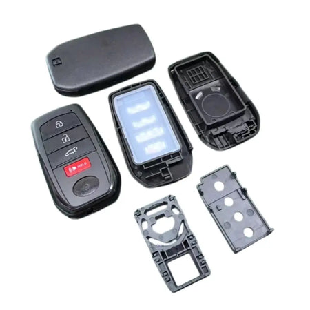 Empty Car Remote Smart Key Card Shell Casing for Toyota Camry 3 Buttons With Uncut Emergency Key Blade by InterCyprus Trading Ltd