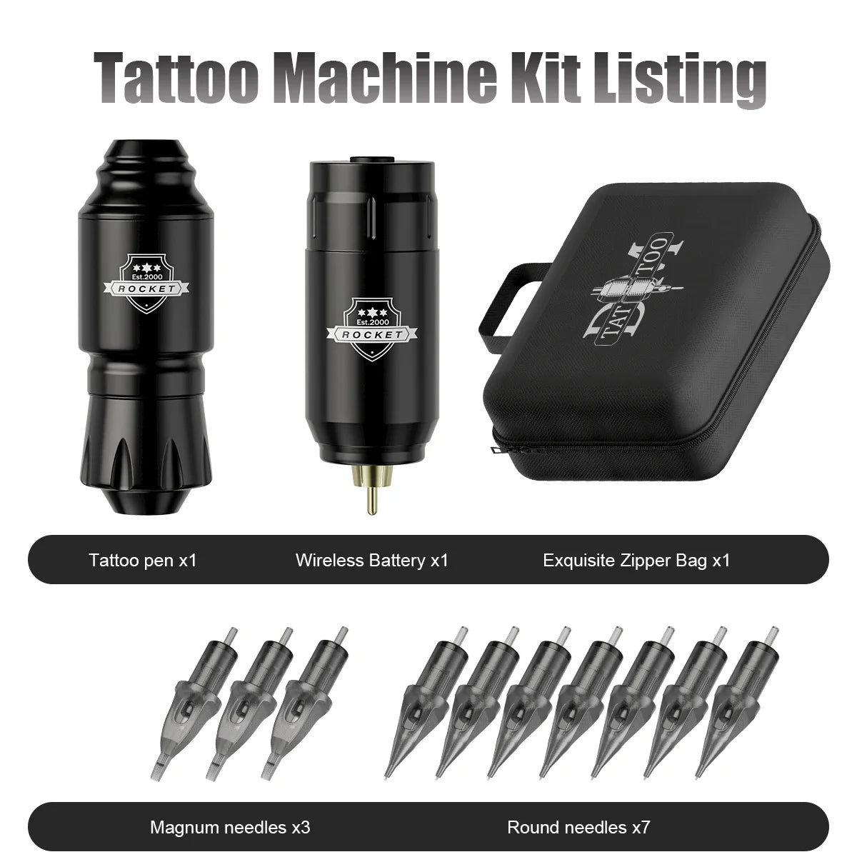 Rocket Tattoo Machine &ndash; Wireless Portable Convenience