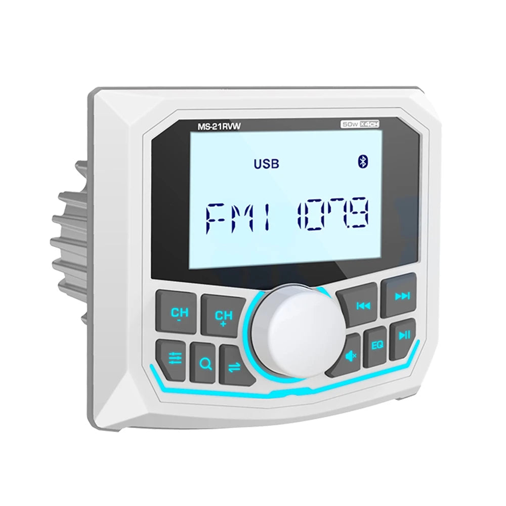 MS-21RV W &ndash; Waterproof Bluetooth Marine Stereo IPX5 Only Radio