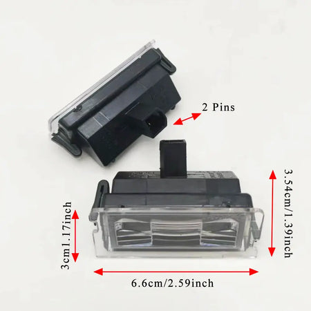 Rear License Plate Light For Chery A1 Tiggo 5 E3 QQ M11 Bonus 3 S12-3717010 by InterCyprus Trading Ltd