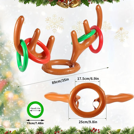 Inflatable Reindeer Antler Ring Toss Game &ndash; CE Certified Fun