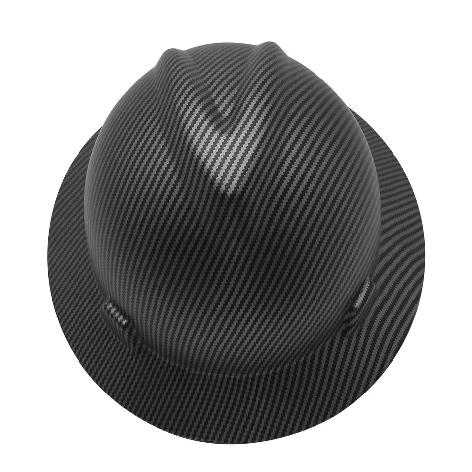 CE Carbon Fiber Full Brim Hard Hat &ndash; Lightweight And Strong