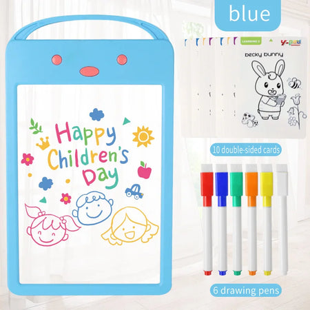 8.5inch Writing Tablet Drawing Board &ndash; Learning Toy Blue