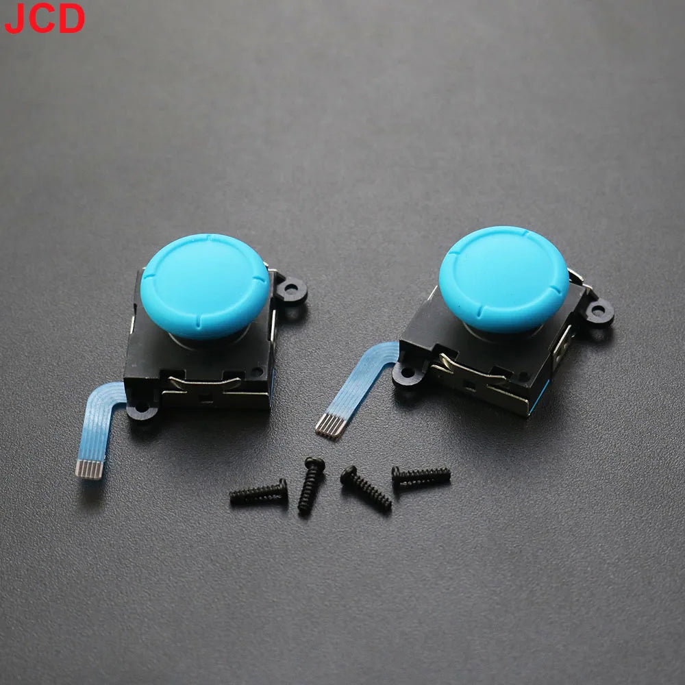 JCD Replacement 3D Joystick for Nintendo Switch &amp; Lite - Analog Thumb Stick Repair Tool blue 2pcs