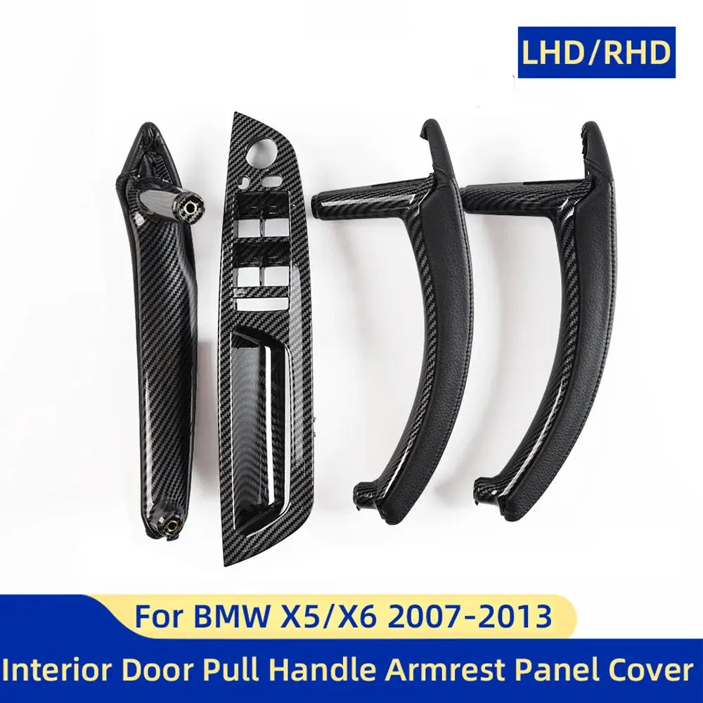 E70 E71 LHD RHD Upgraded Interior Door Handle with Leather Cover Assembly Full Set For BMW X5 X6 E70 E71 E72 2007-2014 by InterCyprus Trading Ltd