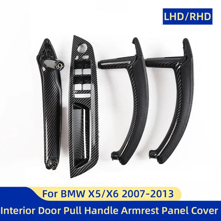 E70 E71 LHD RHD Upgraded Interior Door Handle with Leather Cover Assembly Full Set For BMW X5 X6 E70 E71 E72 2007-2014 by InterCyprus Trading Ltd