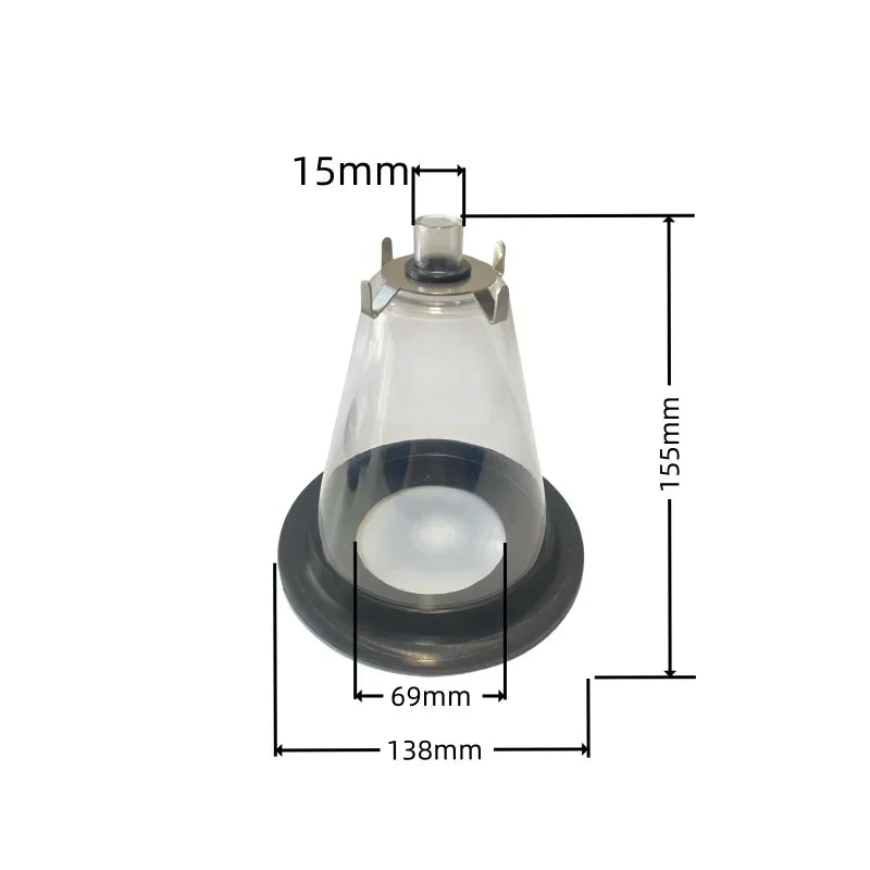 Pet Anesthesia Oxygen Mask &ndash; Clear Mask For Veterinary Use No.6