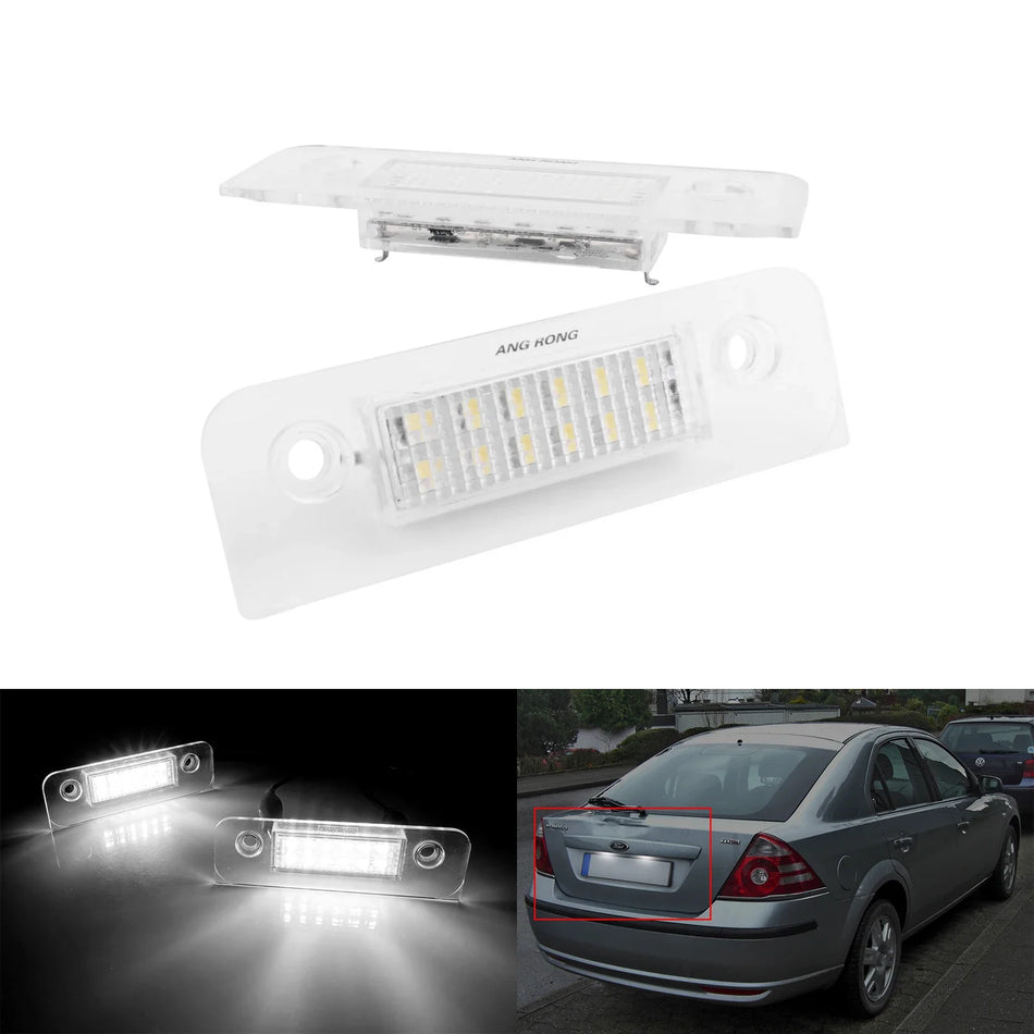 Lumières de plaque d'immatriculation LED blanches pour Ford Fiesta MK5 MK6 Mondeo II Fusion