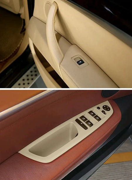 E70 E71 LHD RHD Upgraded Full Set Interior Door Handle with Leather Cover Assembly For BMW X5 X6 E70 E71 E72 2007-2014 by InterCyprus Trading Ltd
