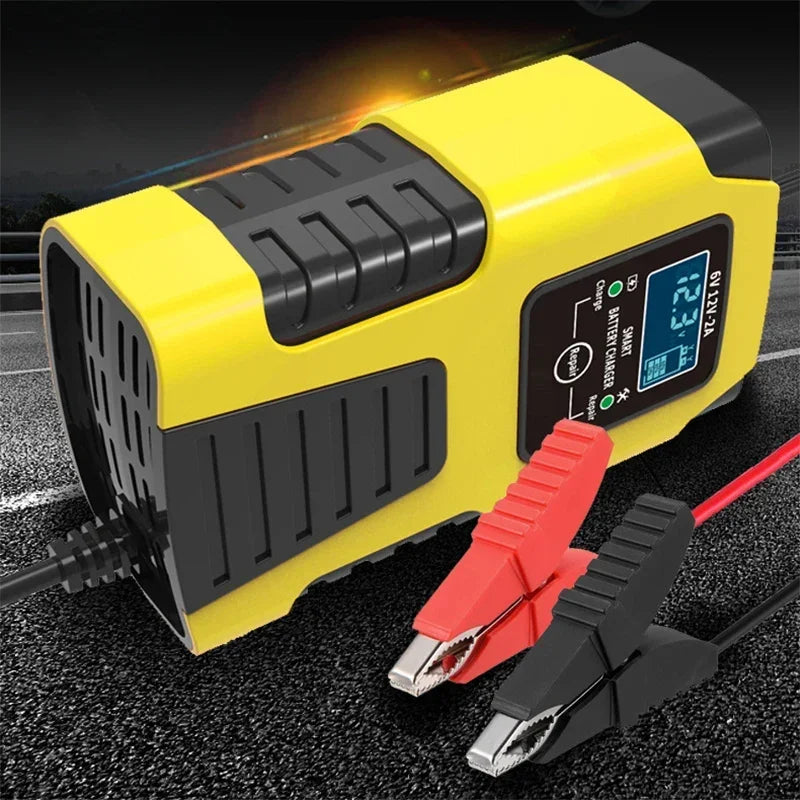 Automatic 2A Car Battery Charger &ndash; 3-Stage Auto Charge