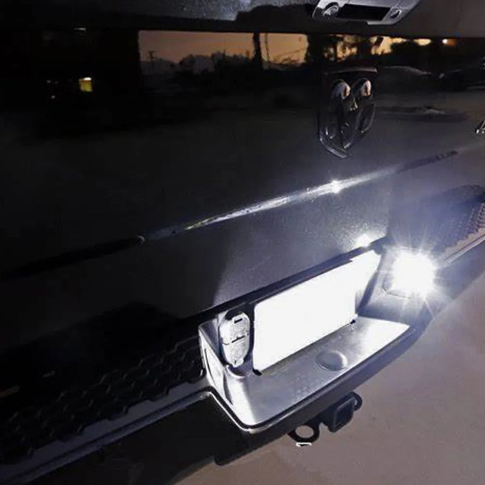 LED светлини за номер на кола за Dodge RAM 1500/2500/3500, бели, 2-pack, ярка серия, пълни SMD