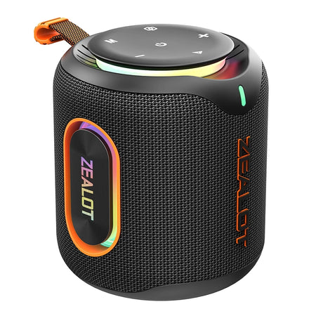 ZEALOT-M1 Bluetooth Speaker &ndash; IPX6 Waterproof Dustproof Black