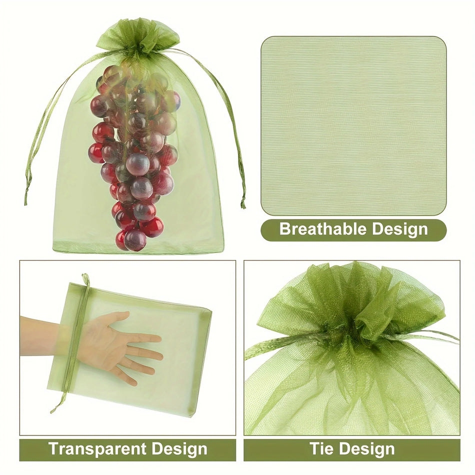 Reusable Fruit Protection Net Bags &ndash; Lightweight And Durable