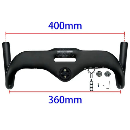 BALUGOE All Carbon Road Bicycle Handle All Internal Cables Bike Handle Bar SGS Professional Competition Level Bicycle Handlebar by InterCyprus Trading Ltd