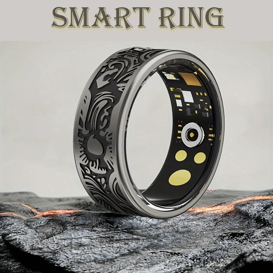 Smart Ring Heart Rate Blood Pressure Blood Oxygen Sleep Monitoring Step Counting Activity Tracking Family Friends Sharing Ring