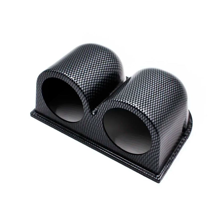 Carbonfaser Dual Gauge Pod Halter, 2-Zoll Becherhalter für Autos, 52mm