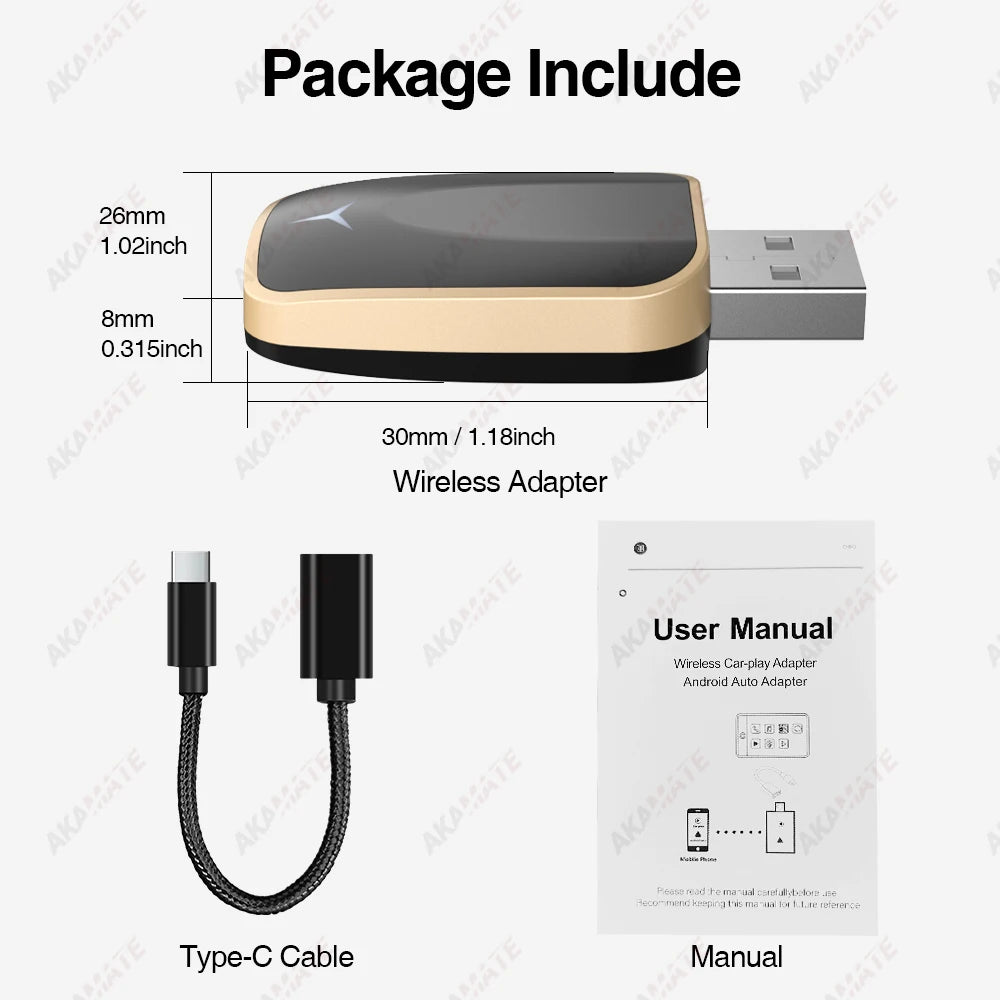 Wireless CarPlay Android Auto Adapter - Wireless Upgrade