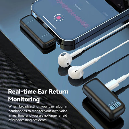 Wireless Lavalier Mic With Digital Display &ndash; Noise Reduction