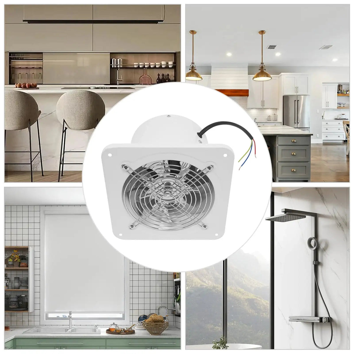 Exhaust Fan 220V 6 Inch Copper Motor &ndash; Low Noise Airflow