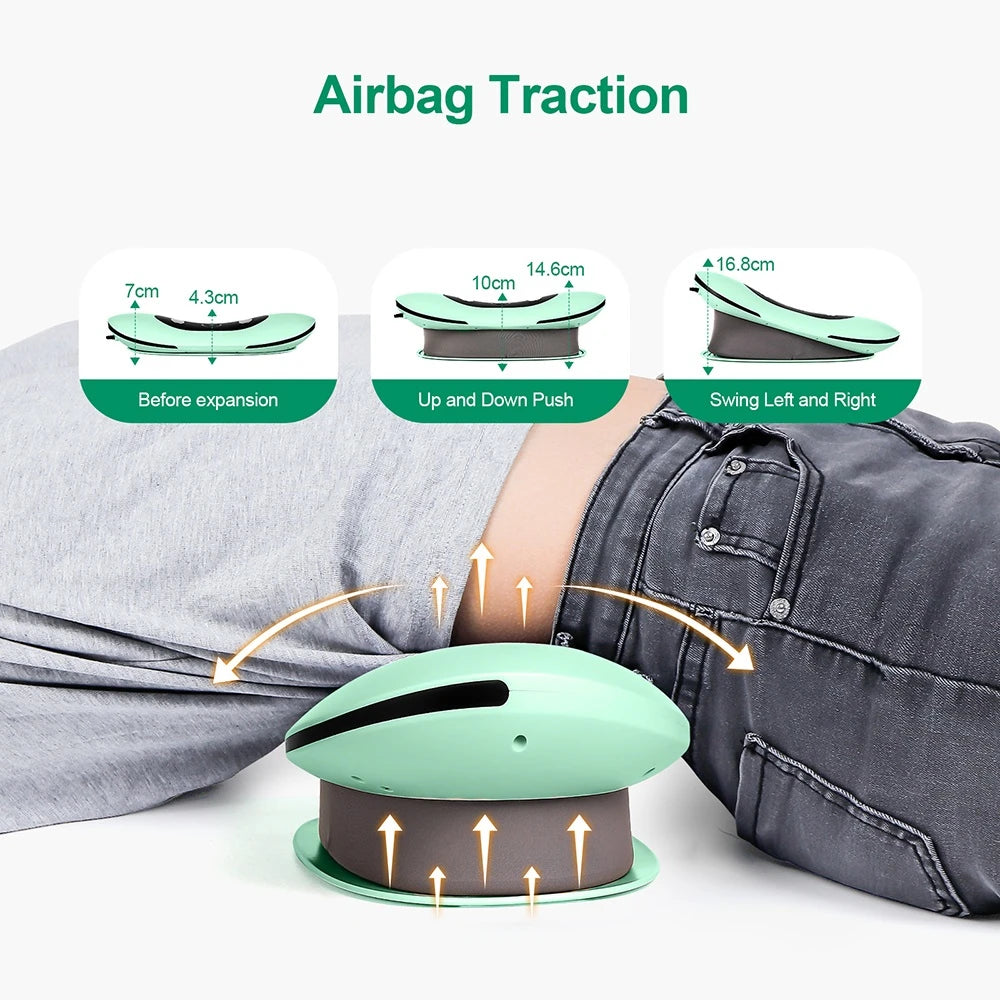 Electric Lumbar Traction Massager &ndash; Adjustable Vibration for Ultimate Back Support