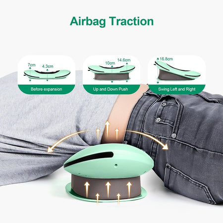 Electric Lumbar Traction Massager &ndash; Adjustable Vibration for Ultimate Back Support