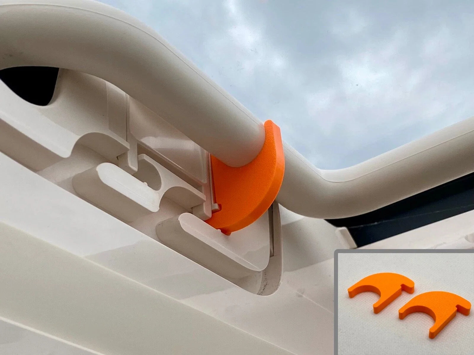 2 Pack Motorhome Rooflight Security Locks for Dometic Midi/Mini Heki Sunroof