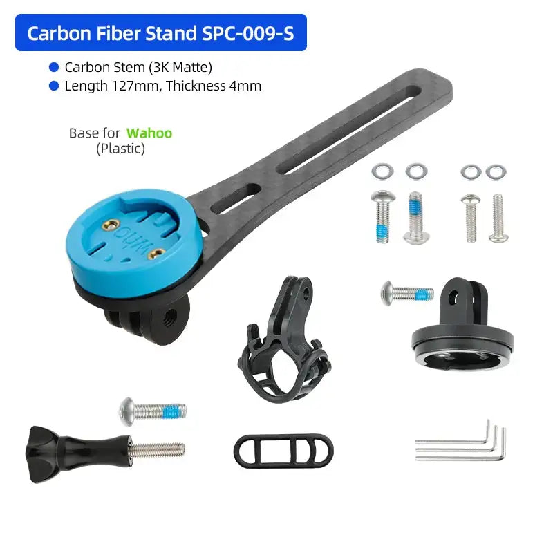 Carbon Handlebar Computer Bracket For Garmin Bryton Wahoo CB Short SPC009WH-SC