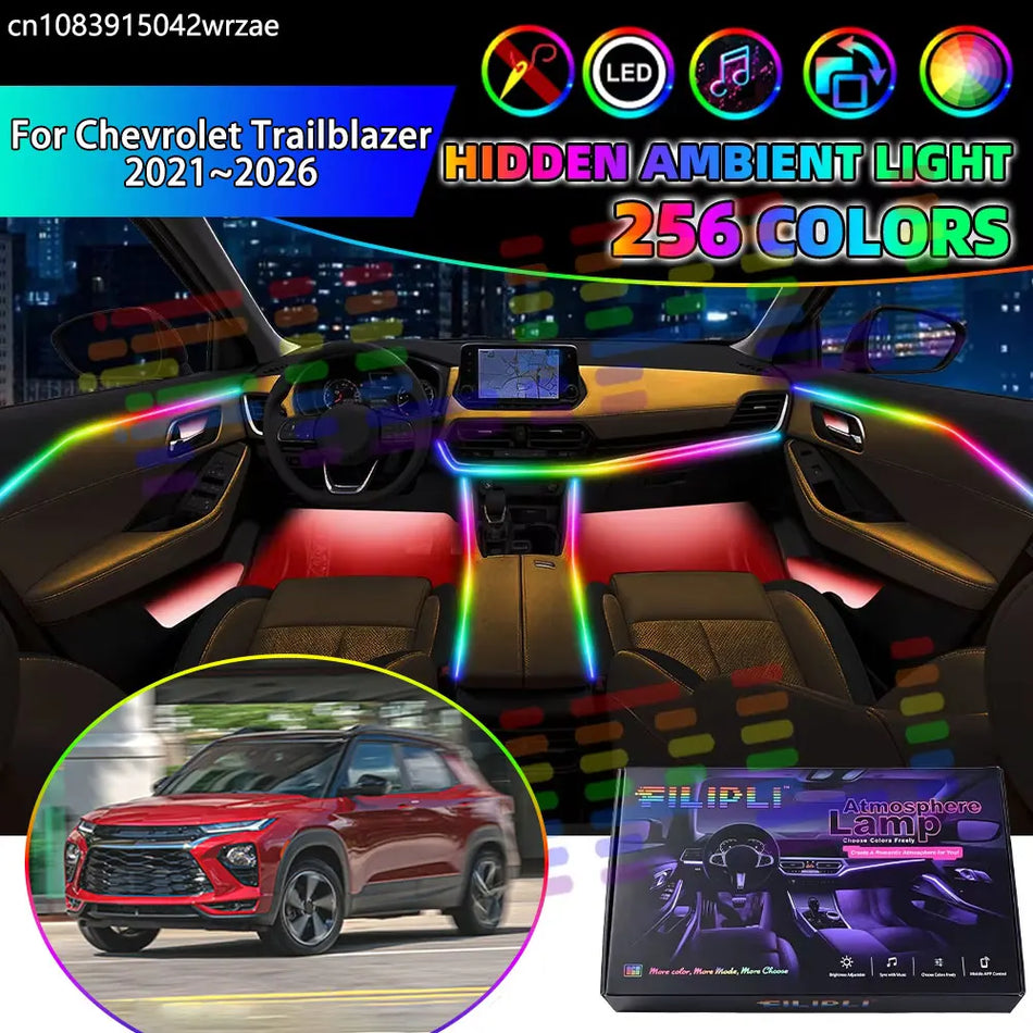 RGB Ambient LED Light Strips For Chevrolet Trailblazer 2021-2026