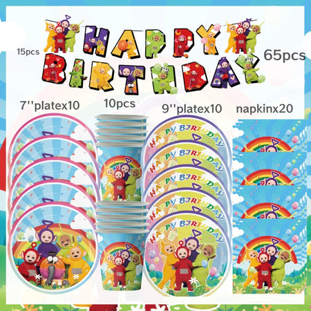 Tinky Winky Birthday Party Decoration Set BPPQZ-65PCS