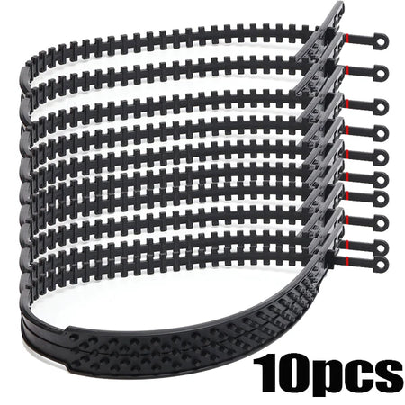 New Car Tire Chains &ndash; Durable Anti Skid Snow Traction black-10pcs