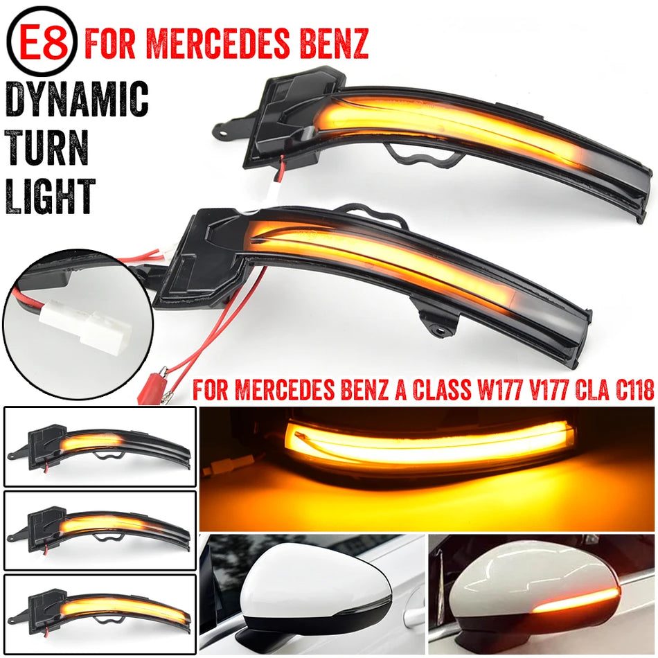 Δυναμικό Φως Σηματοδότη LED για Mercedes-Benz A-Class W177/V177 A200 CLA C118