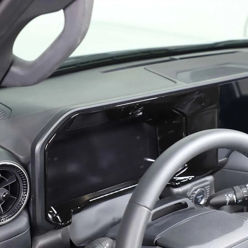 Autocolante de Borda do Painel Interior Preto ABS para Prado LC250