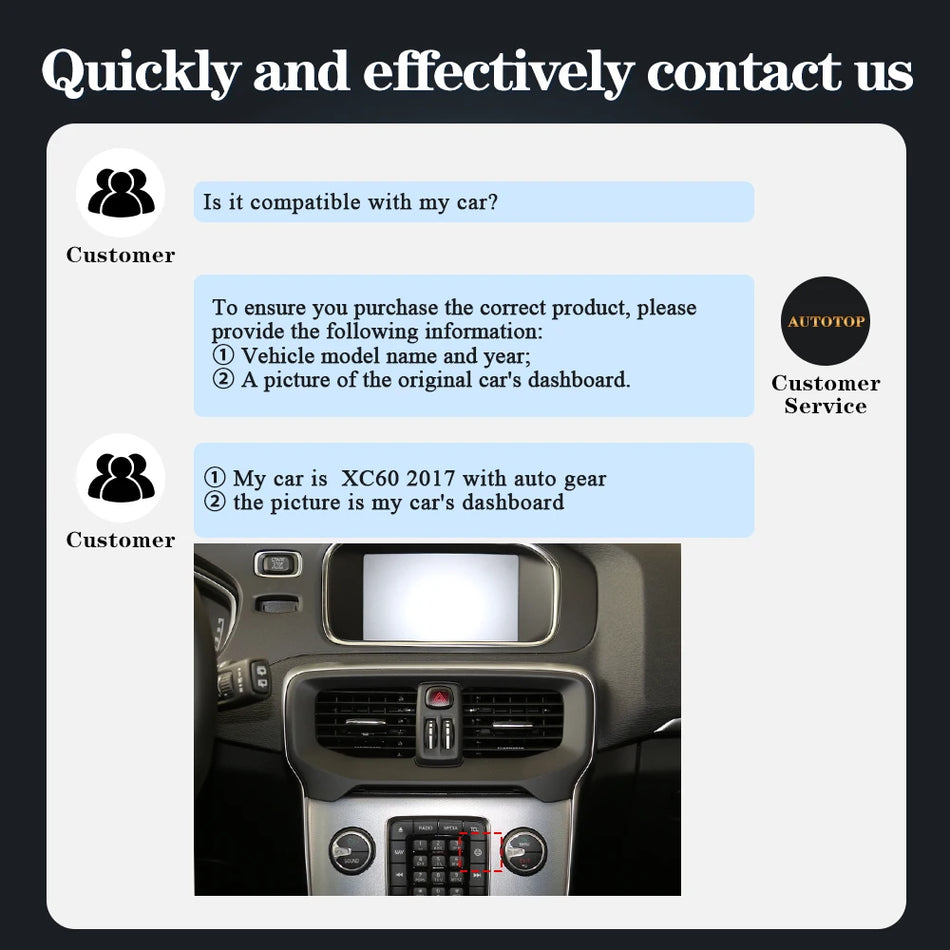 Ασύρματο CarPlay Android Auto Πολυμέσα Volvo S60 XC60