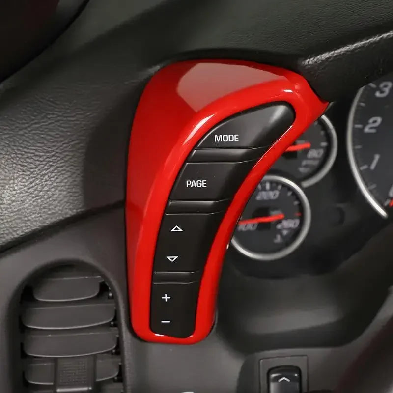 Cornice copribottoni del cruscotto in fibra di carbonio ABS per Corvette C6